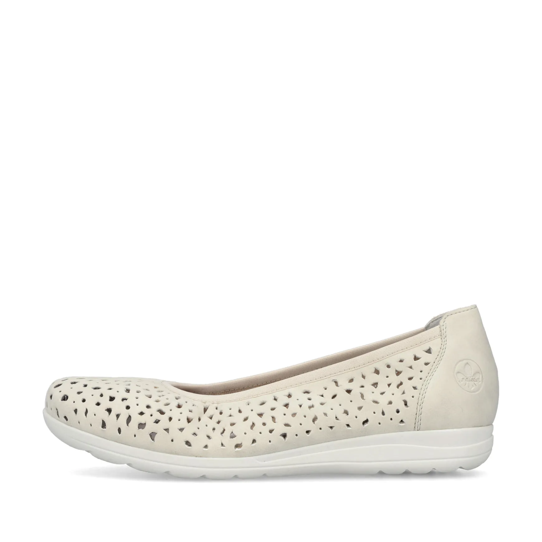 Rieker Damen Ballerinas helllbeige