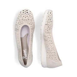 Rieker Damen Ballerinas helllbeige
