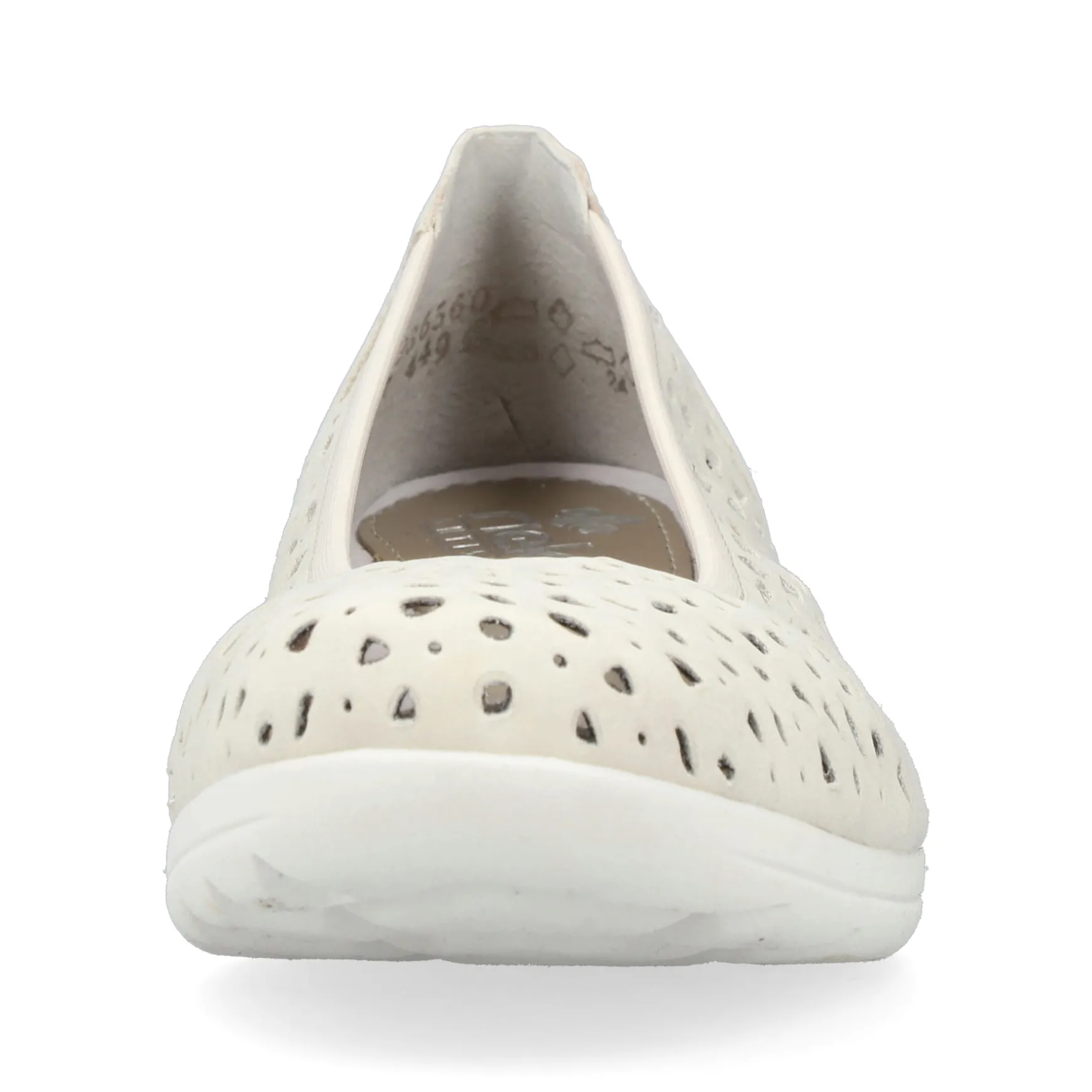 Rieker Damen Ballerinas helllbeige