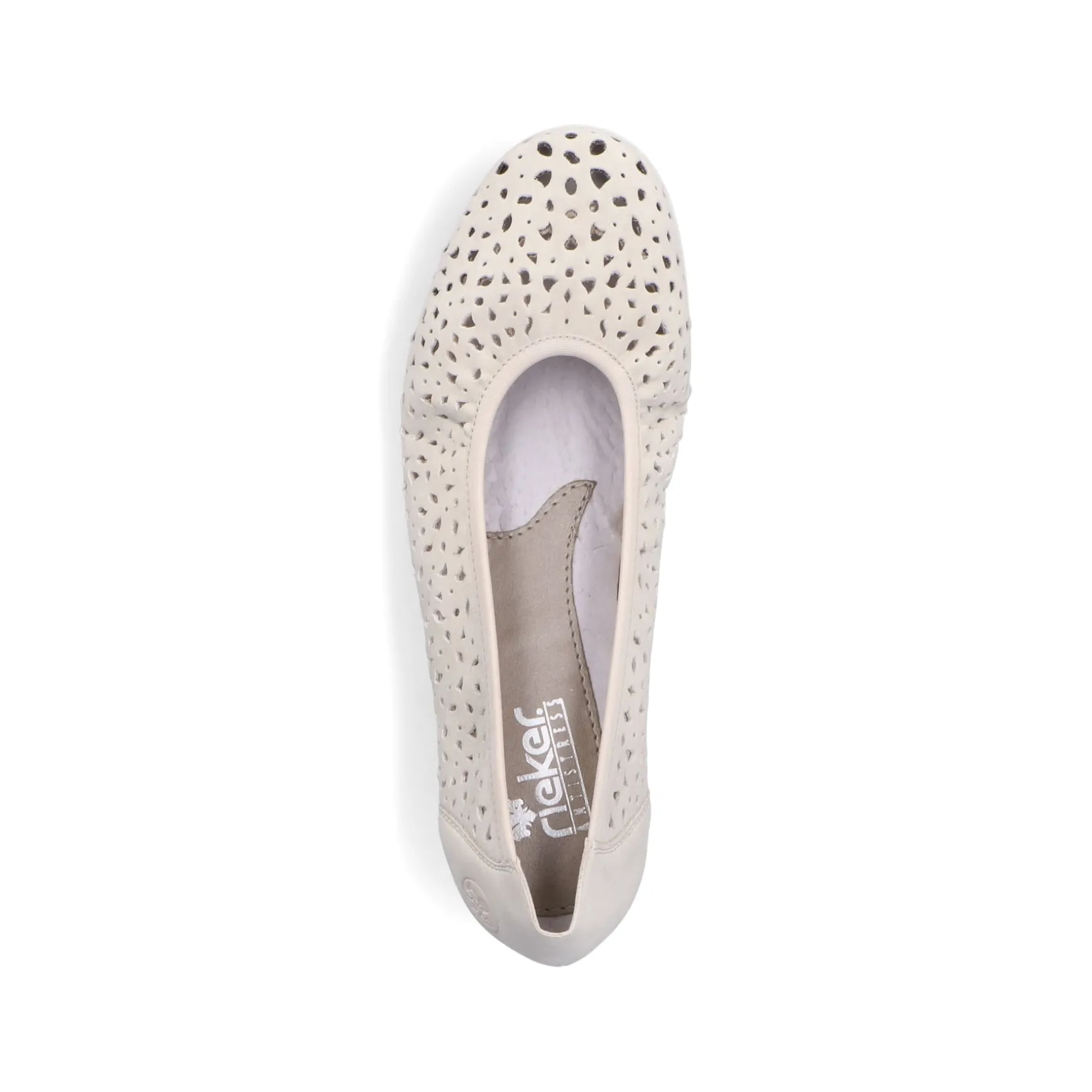Rieker Damen Ballerinas helllbeige