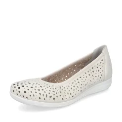Rieker Damen Ballerinas helllbeige