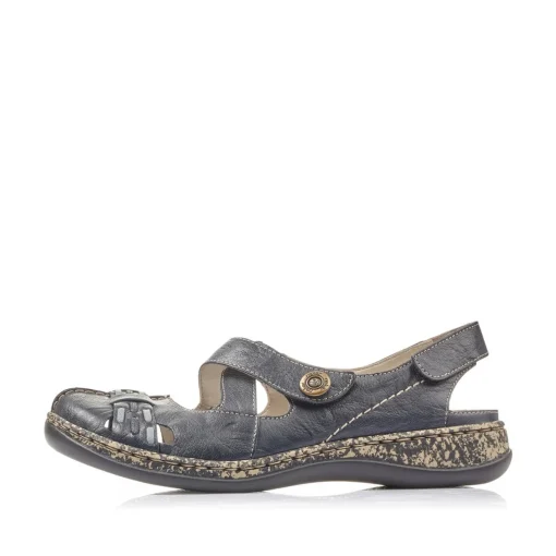Rieker Damen Ballerinas marineblau