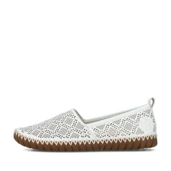 Rieker Damen Ballerinas reinweiss
