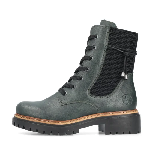 Rieker Damen Biker Boots graugrün