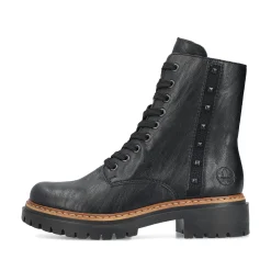 Rieker Damen Biker Boots asphaltschwarz