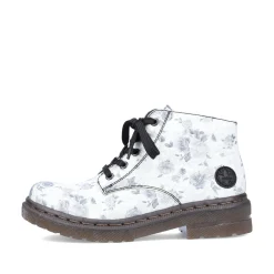 Rieker Damen Biker Boots silberweiß