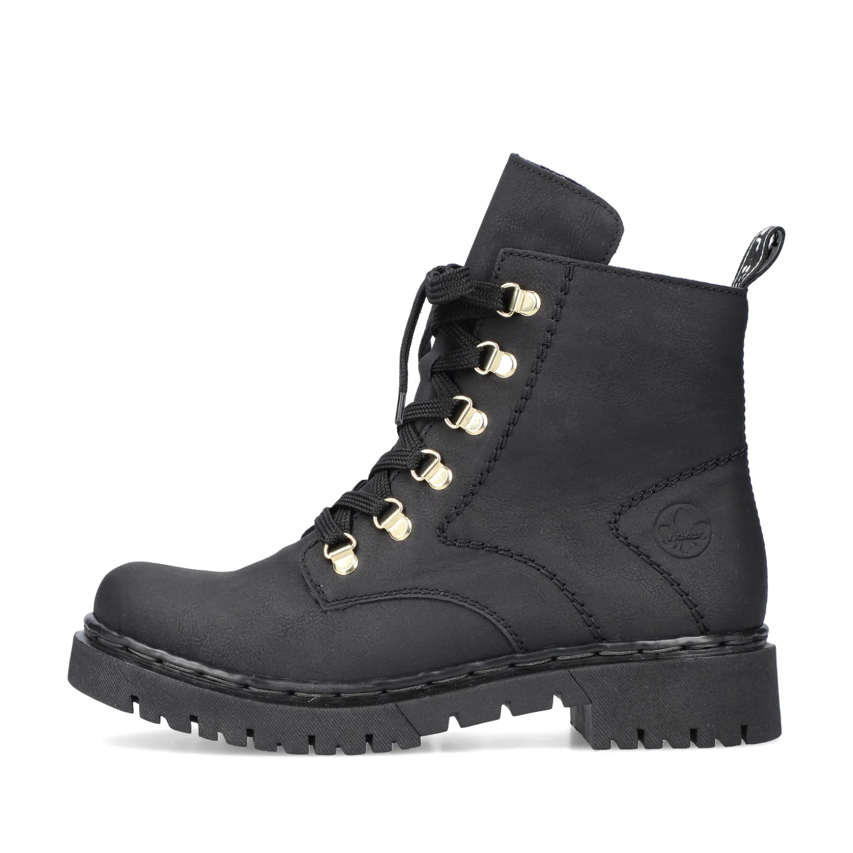 Rieker Damen Biker Boots tiefschwarz
