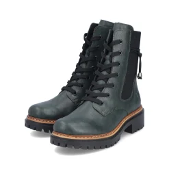 Rieker Damen Biker Boots graugrün
