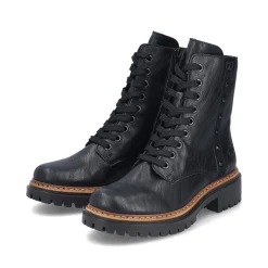 Rieker Damen Biker Boots asphaltschwarz