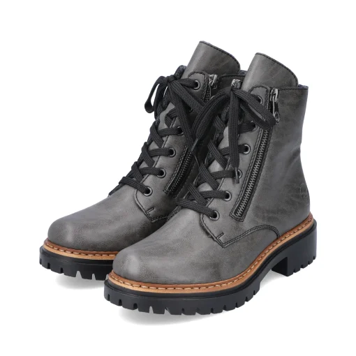 Rieker Damen Biker Boots anthrazit