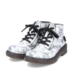 Rieker Damen Biker Boots silberweiß