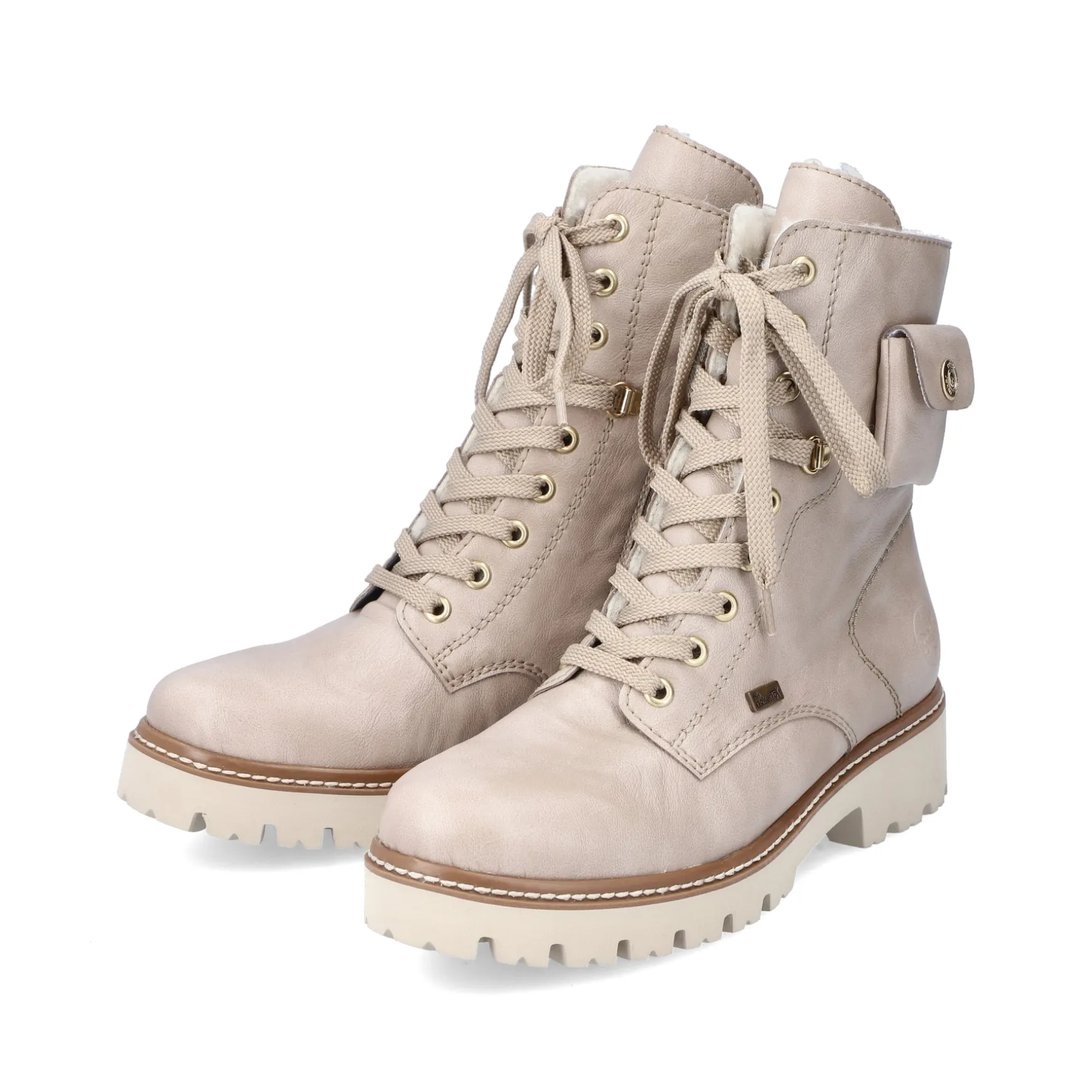 Rieker Damen Biker Boots hellbeige