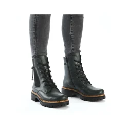 Rieker Damen Biker Boots graugrün