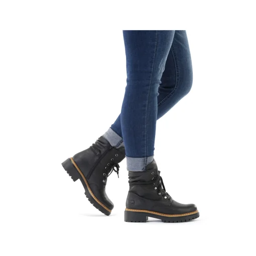 Rieker Damen Biker Boots tiefschwarz