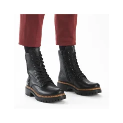 Rieker Damen Biker Boots asphaltschwarz