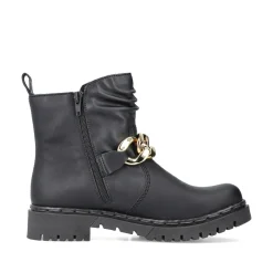 Rieker Damen Biker Boots tiefschwarz