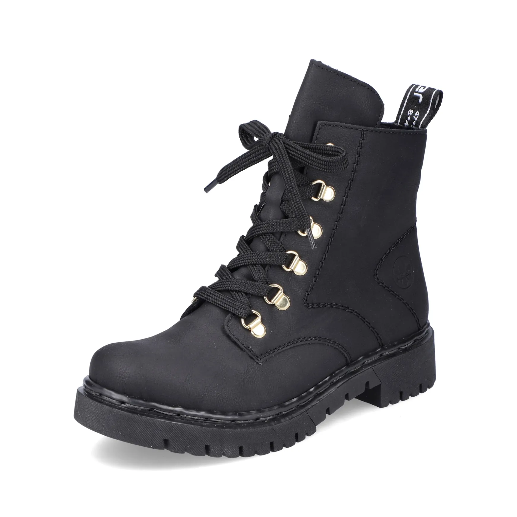 Rieker Damen Biker Boots tiefschwarz