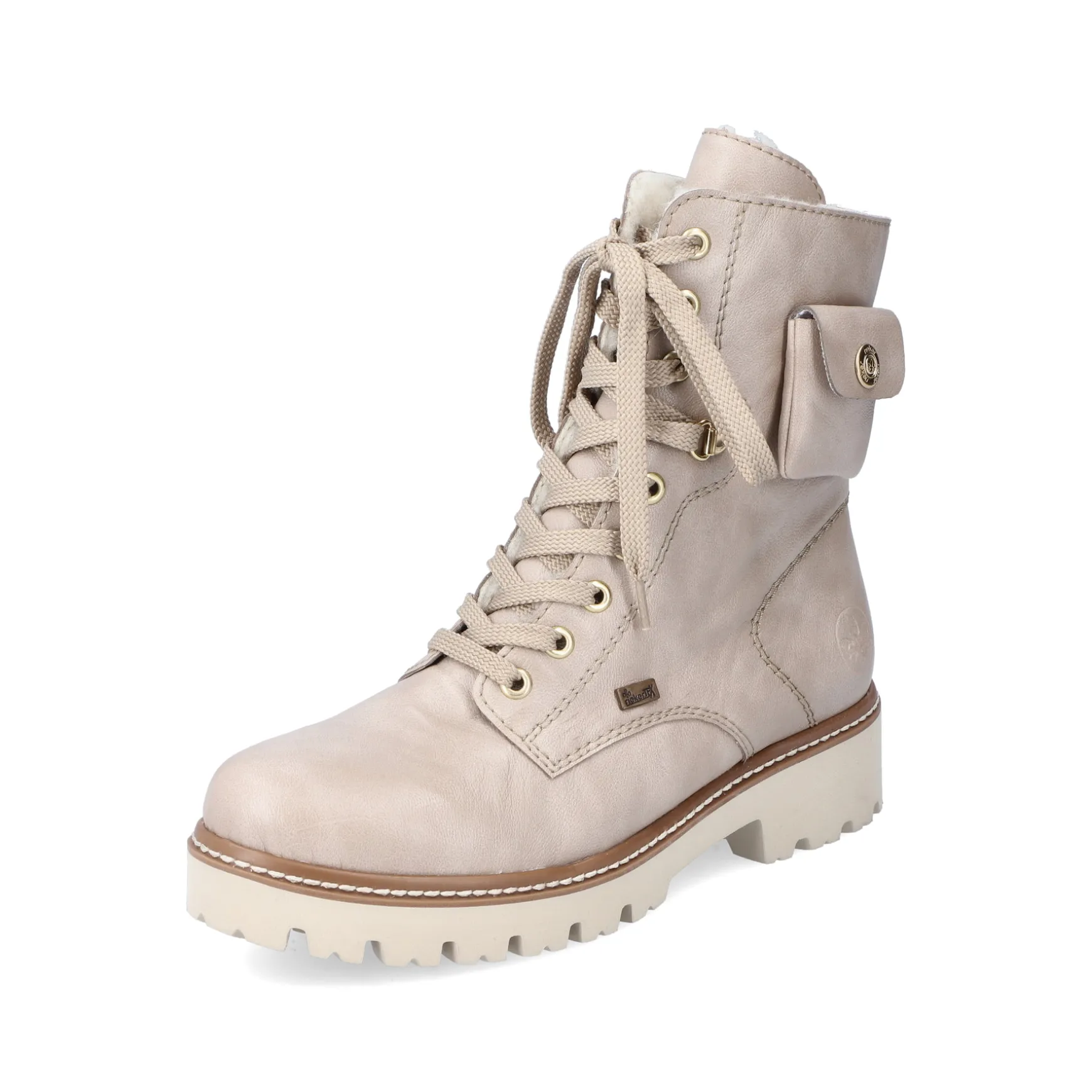 Rieker Damen Biker Boots hellbeige