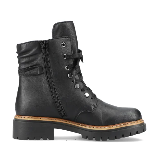 Rieker Damen Biker Boots tiefschwarz