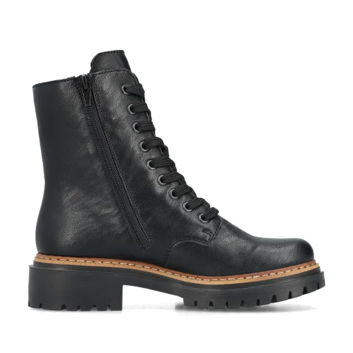 Rieker Damen Biker Boots asphaltschwarz