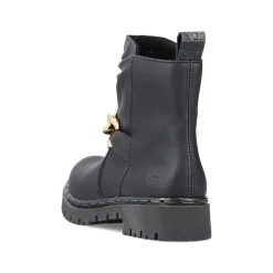 Rieker Damen Biker Boots tiefschwarz