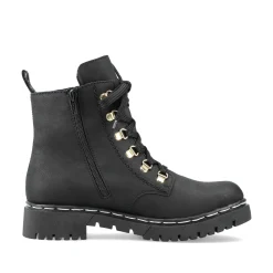 Rieker Damen Biker Boots tiefschwarz
