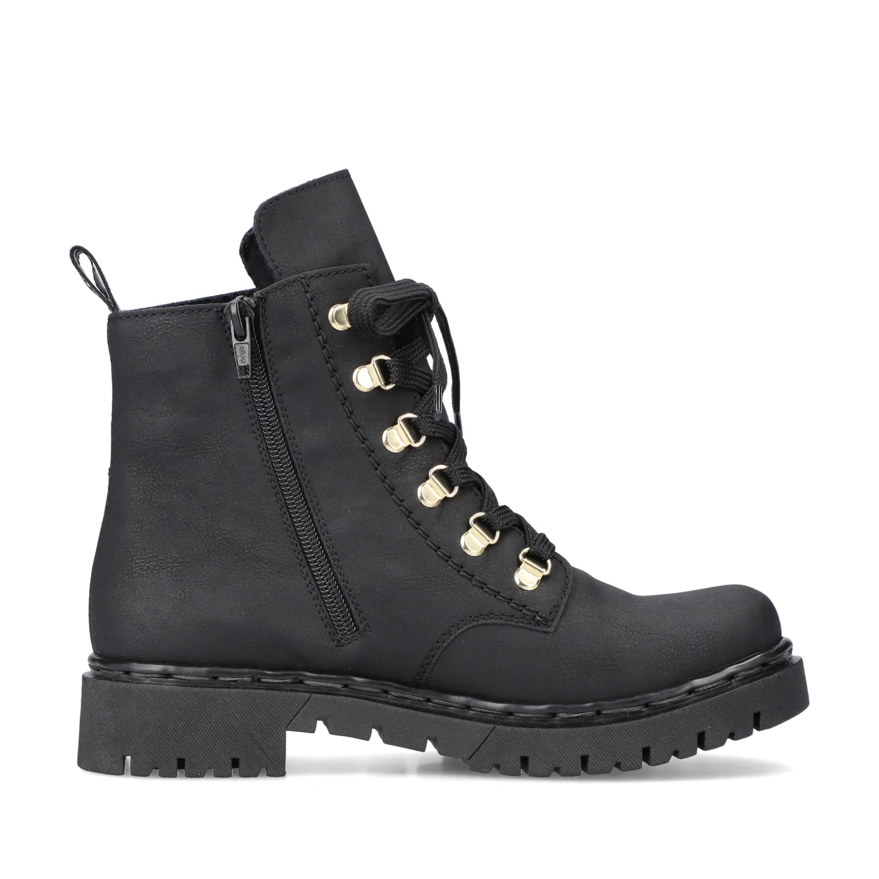 Rieker Damen Biker Boots tiefschwarz