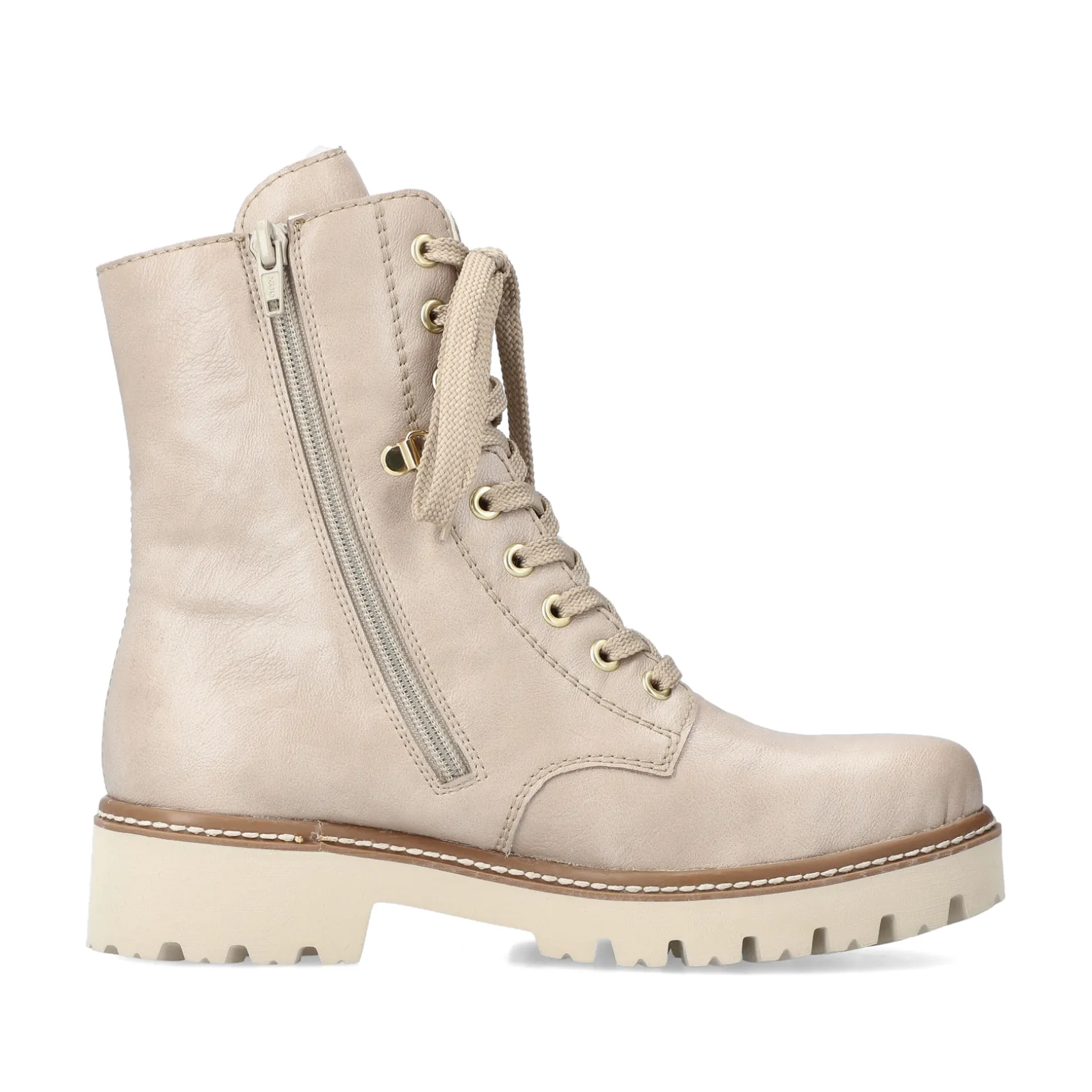Rieker Damen Biker Boots hellbeige