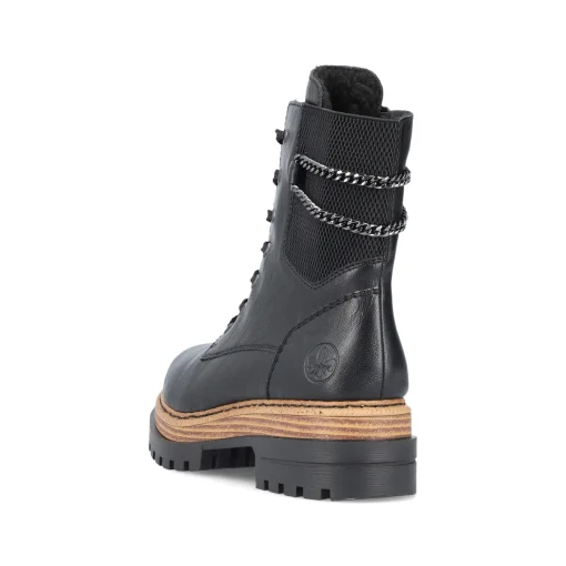 Rieker Damen Biker Boots asphaltschwarz