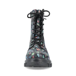 Rieker Damen Biker Boots multi-schwarz