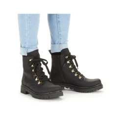 Rieker Damen Biker Boots tiefschwarz