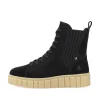 Rieker Damen Chelsea Boots urban-black sand-beige