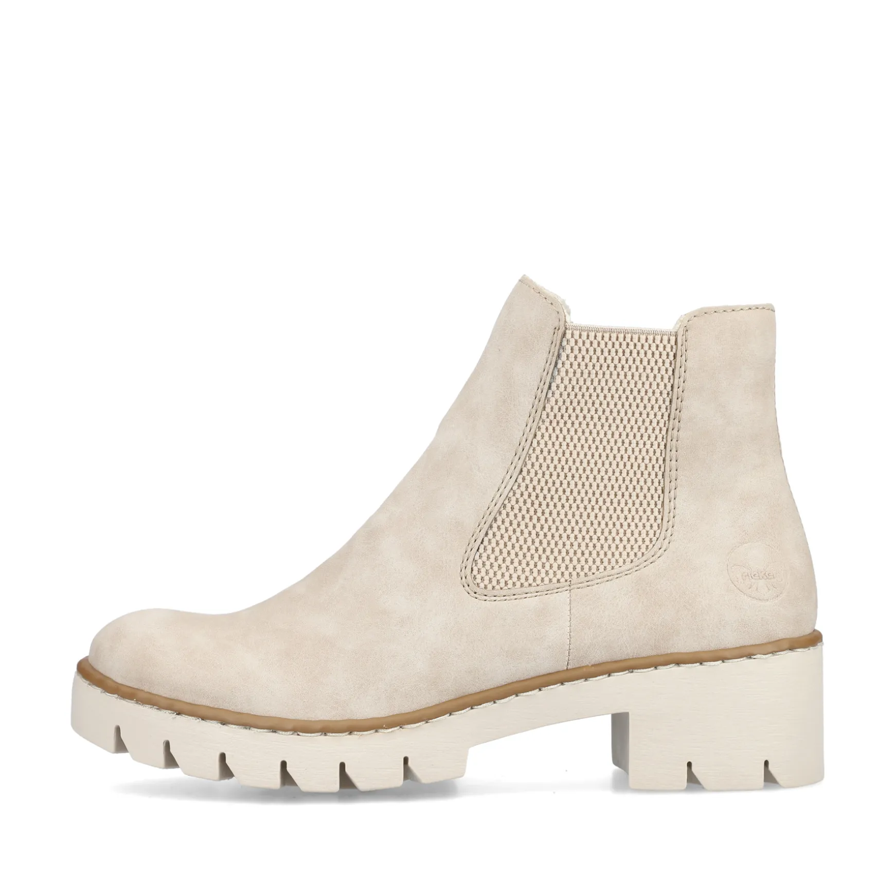 Rieker Damen Chelsea Boots hellbeige