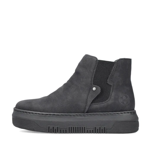 Rieker Damen Chelsea Boots tiefschwarz
