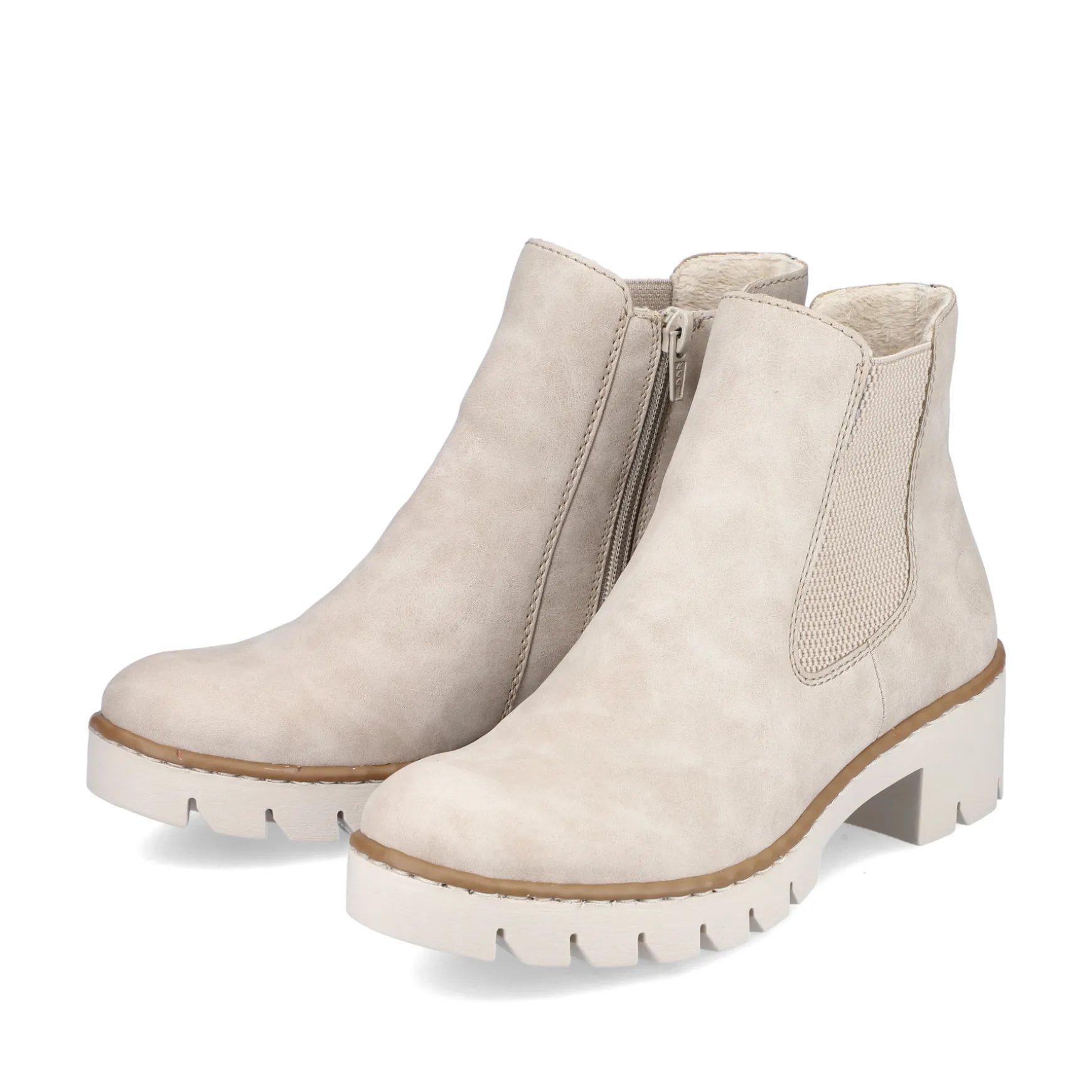Rieker Damen Chelsea Boots hellbeige