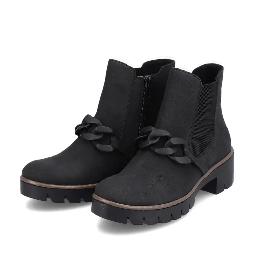 Rieker Damen Chelsea Boots tiefschwarz