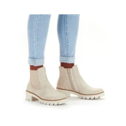 Rieker Damen Chelsea Boots hellbeige
