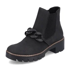 Rieker Damen Chelsea Boots tiefschwarz