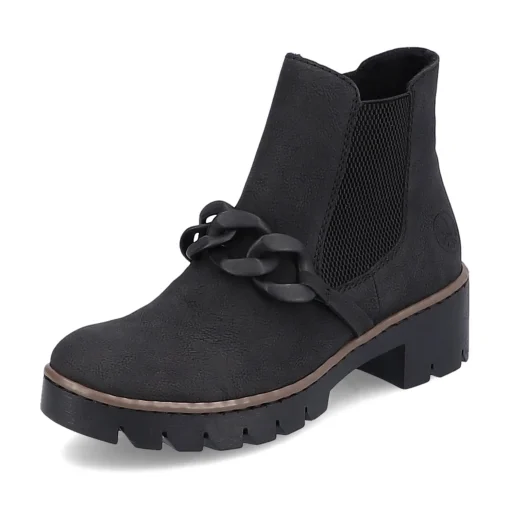 Rieker Damen Chelsea Boots tiefschwarz