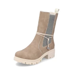 Rieker Damen Chelsea Boots beigebraun