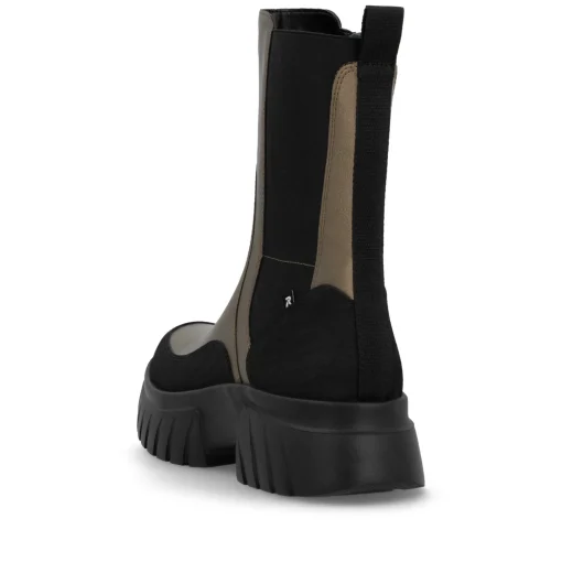 Rieker Damen Chelsea Boots bronze-schwarz
