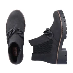 Rieker Damen Chelsea Boots tiefschwarz