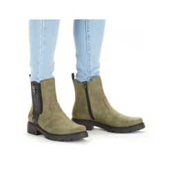 Rieker Damen Chelsea Boots laubgrün