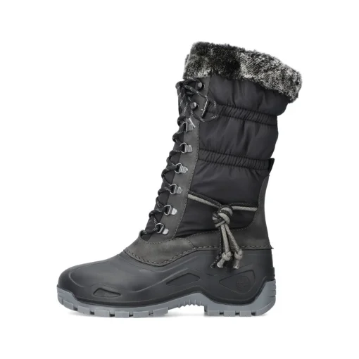 Rieker Damen Hochschaftstiefel tiefschwarz