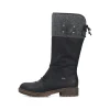 Rieker Damen Hochschaftstiefel asphaltschwarz