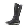 Rieker Damen Hochschaftstiefel tiefschwarz