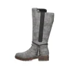 Rieker Damen Hochschaftstiefel stahlgrau