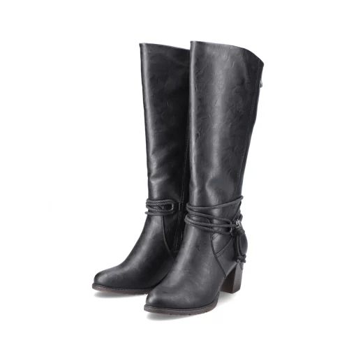 Rieker Damen Hochschaftstiefel tiefschwarz
