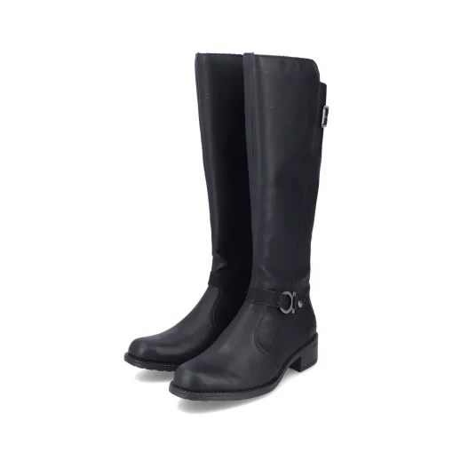 Rieker Damen Hochschaftstiefel nachtschwarz