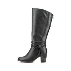 Rieker Damen Hochschaftstiefel tiefschwarz